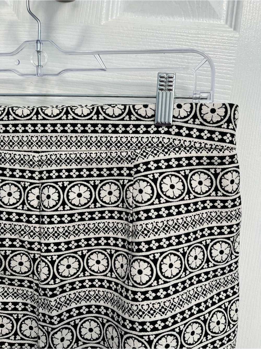 GAP Womens High Rise Black White Festival Shorts Floral Side Zip Cotton 10 - Picture 12 of 16